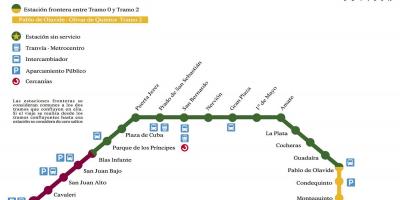 Metro de Sevilla mapa