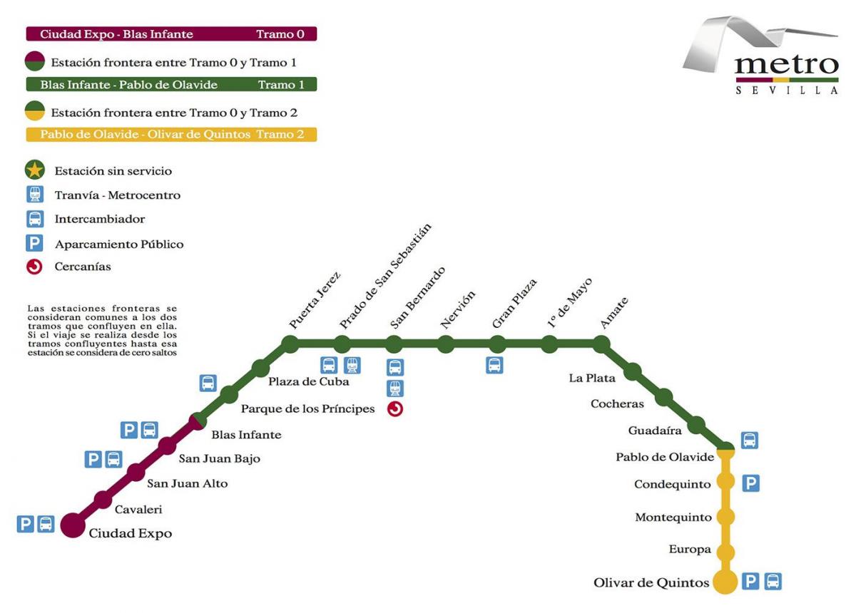 metro de Sevilla mapa