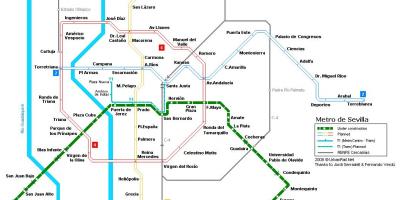 Mapa de Sevilla estación de ferrocarril
