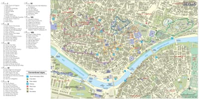 Mapa turístico de sevilla
