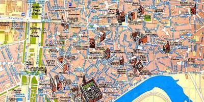 Mapa de Sevilla recorrido a pie